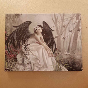 Swan Song Canvas by Nene Thomas