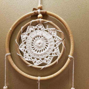 Leaf Double Hoop Round Dreamcatcher