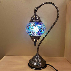 Colourful Tones Turkish Swan Neck Style Mosaic Lamp
