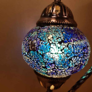 Colourful Tones Turkish Swan Neck Style Mosaic Lamp
