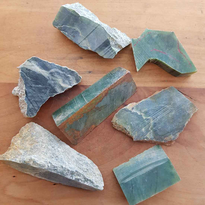 NZ Greenstone Slab (assorted & various shapes and sizes)