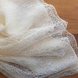 Cream Lace Scarf