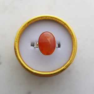 Carnelian Ring (sterling silver)