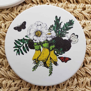 Ceramic Coaster Native Flora & Fauna