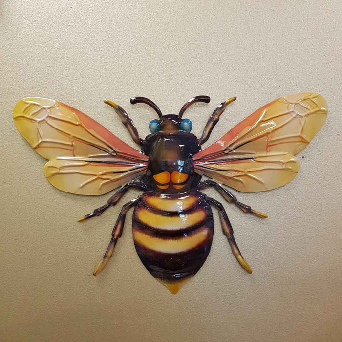Colourful Bee Wall Art (large approx. 35x22cm)