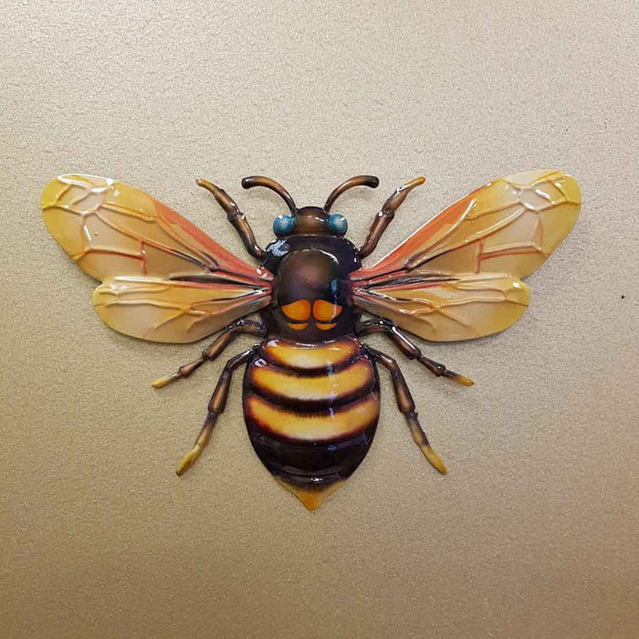 Colourful Bee Wall Art (medium approx. 25x16cm)