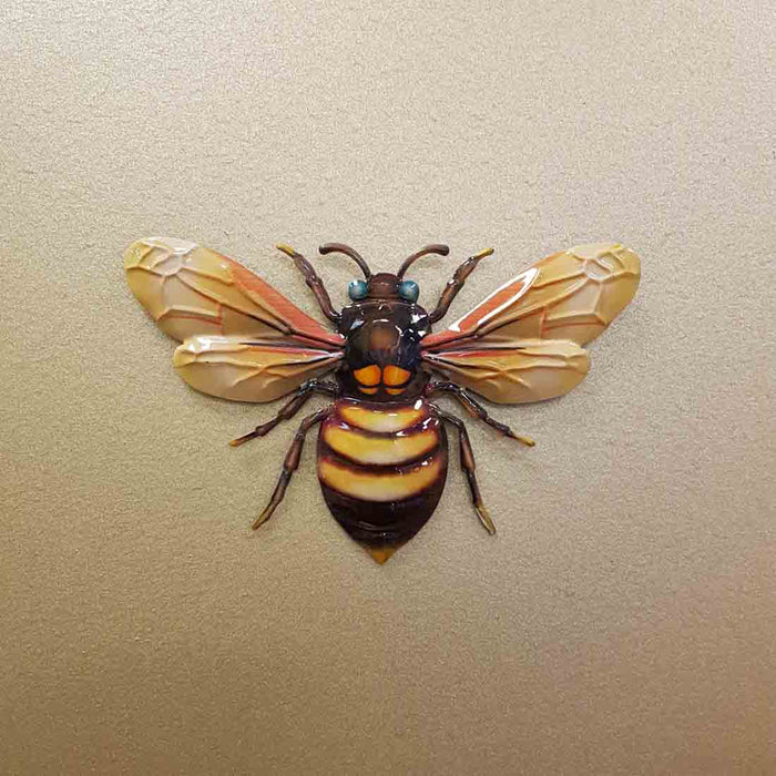 Colourful Bee Wall Art (small approx. 18x12cm)