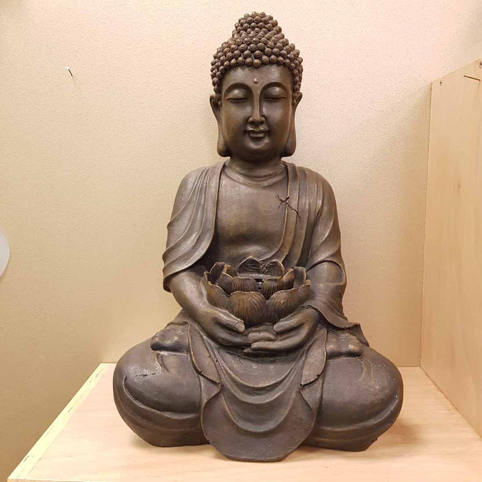 Buddha Water Feature with Light (approx. 47x30x22cm)