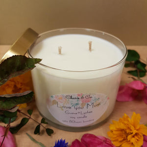 Love You Mum Guava & Lychee Soy Candle