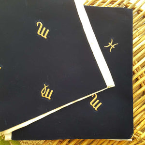 Astrology Velvet Tarot Cloth (approx. 80x80cm)