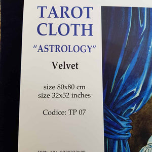Astrology Velvet Tarot Cloth (approx. 80x80cm)