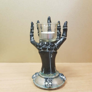 Black Skeleton Hand Incense Holder
