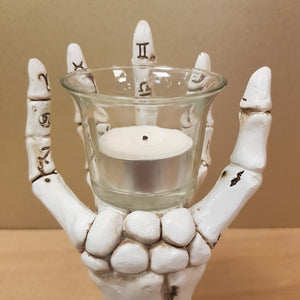 Cream Skeleton Hand Incense Holder