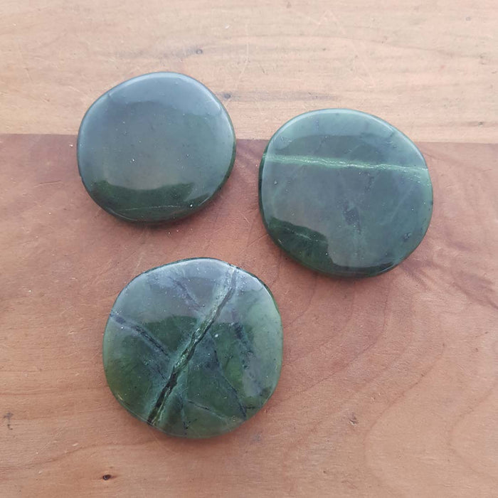 BC Jade Flat Stone (assorted. approx. 4x3-4cm)