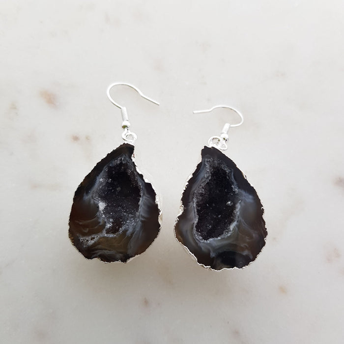 Agate Geode Earrings (assorted)