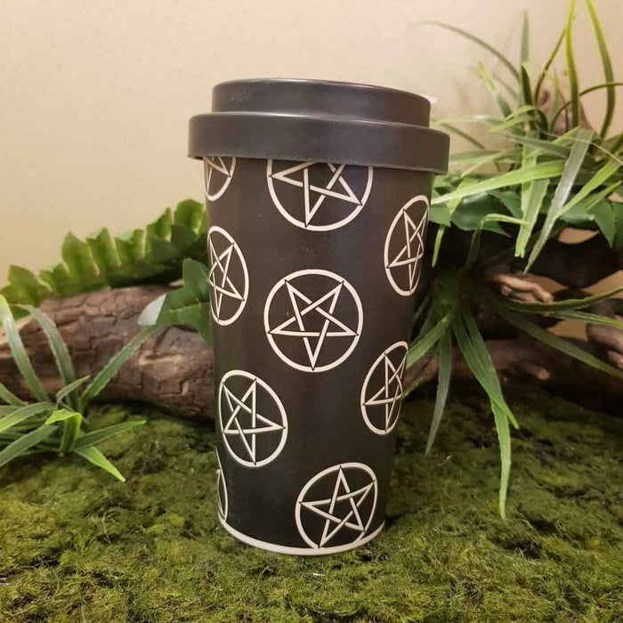 Pentagram Bamboo Eco Travel Mug (approx. 15x9cm)
