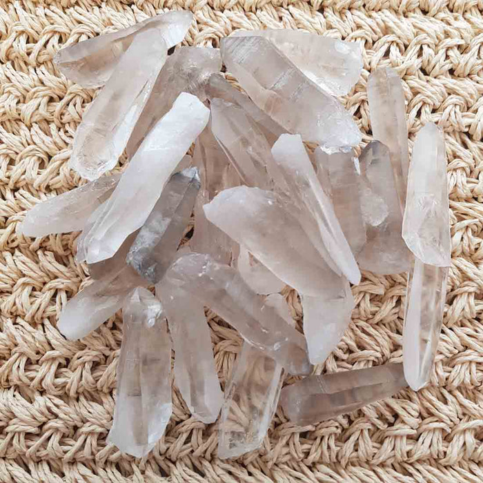 Lemurian Quartz Natural Point (assorted. approx. 3-4.4x1.2-1.6cm)