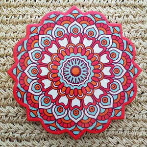 Pink Moroccan Inspired Ceramic Trivet