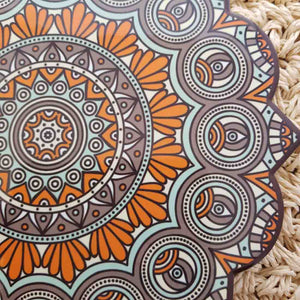 Orange Moroccan Inspired Ceramic Trivet