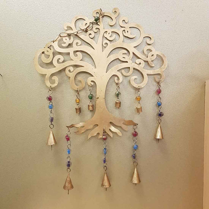 Tree of Life Hanging with Bells (metal approx. 62x33cm)
