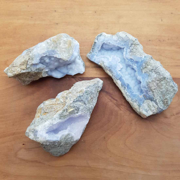 Blue Lace Agate Geode/Cluster (assorted. approx. 9x5cmish)