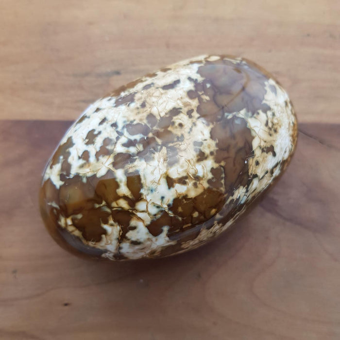 Carnelian/Agate Palm Stone (approx. 11x6.5x5cm)