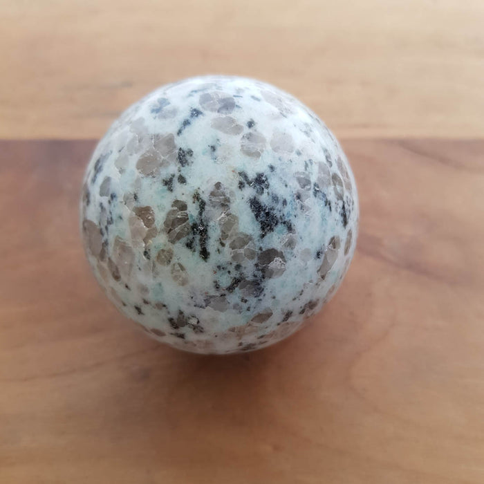 Kiwi/Sesame Jasper Sphere (approx. 5.5cm diameter)
