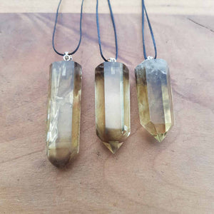 Natural Smokey Citrine Point Pendant