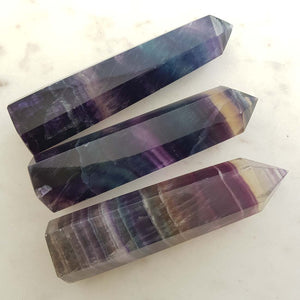 Rainbow Fluorite Polished Point 