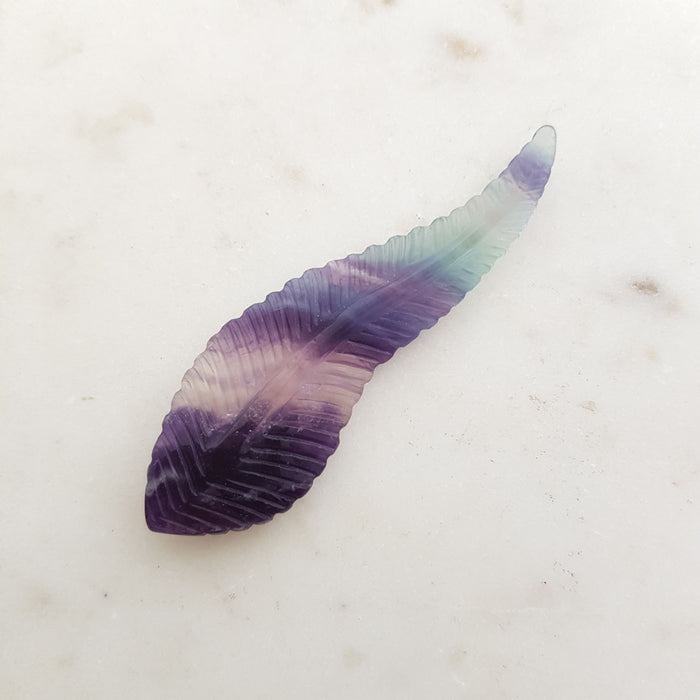 Rainbow Fluorite Feather (approx. 7x2cm)