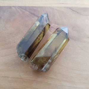 Natural Smokey Citrine Partially Polished Point