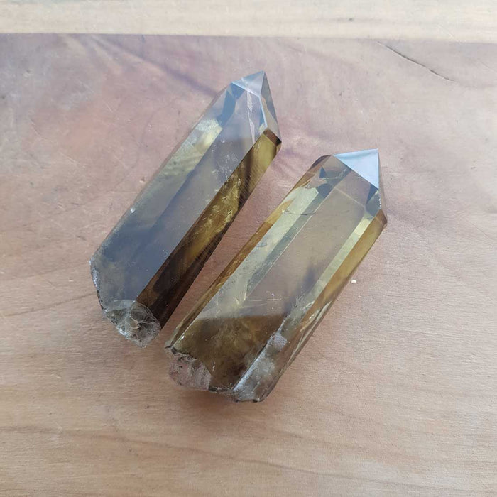 Natural Smokey Citrine Partially Polished Point (assorted. approx. 6-8x1.5-2cm)