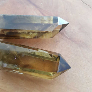 Natural Smokey Citrine Partially Polished Point