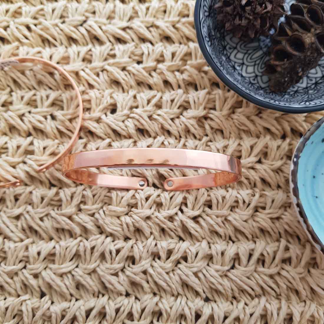 Plain Copper Bracelet Magnets NZ 6mm wide