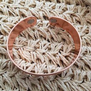 Antique Finish Copper Bracelet  with Magnets