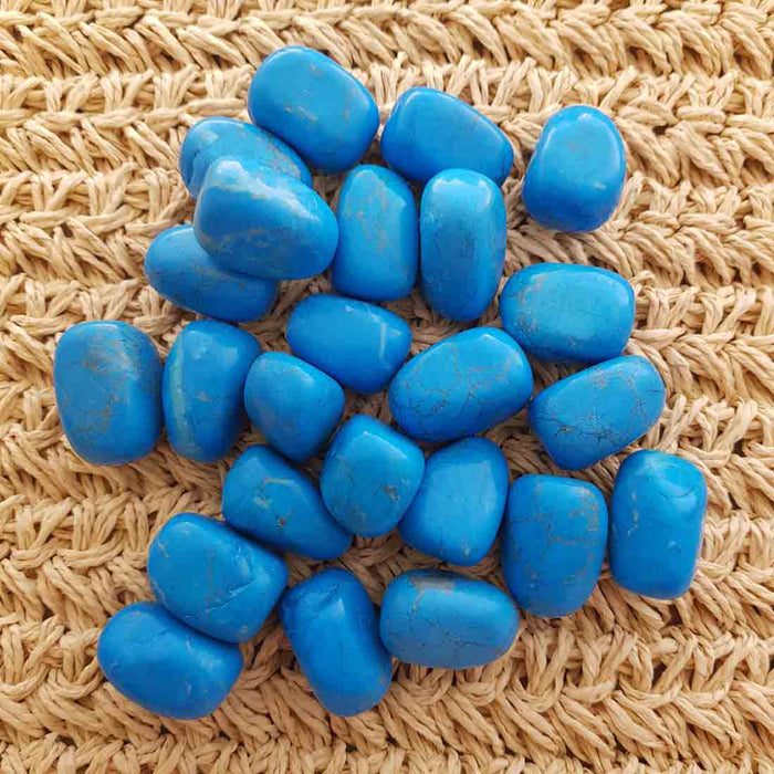 Blue Dyed Howlite Tumble (assorted)