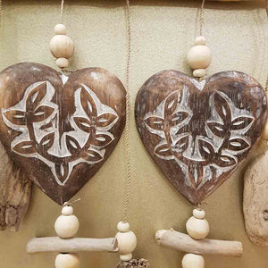 Boho Heart & Driftwood Mobile