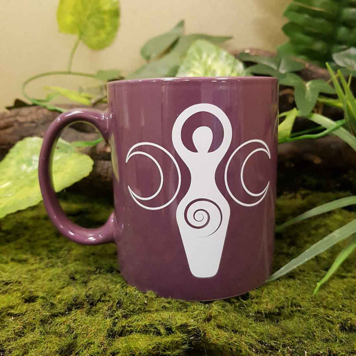 Divine Goddess Purple Ceramic Mug (approx. 12x9x8cm)