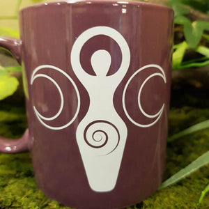 Divine Goddess Purple Ceramic Mug (approx. 12x9x8cm)