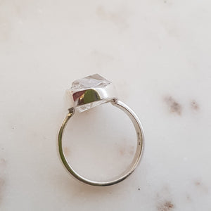 Herkimer Diamond Ring (sterling silver)