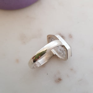 Herkimer Diamond Ring (sterling silver)