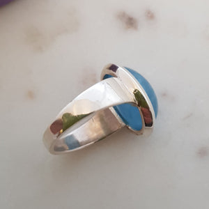 Aquamarine Ring (sterling silver)