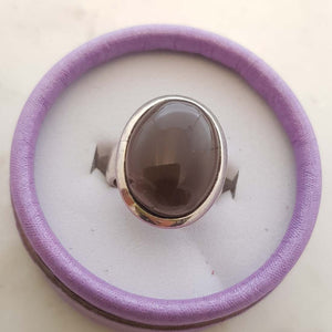 Smokey Quartz Ring (sterling silver)