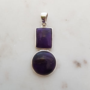 Sugilite Pendant (sterling silver)