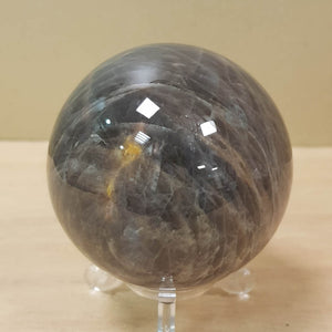 Black Moonstone Sphere (approx. 6.5 diameter)