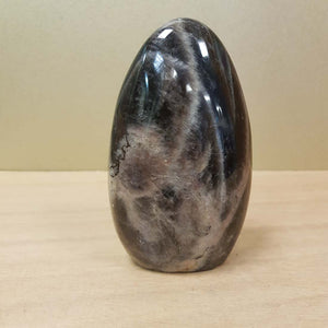 Black Moonstone Standing Free Form (approx. 12x7x4cm)