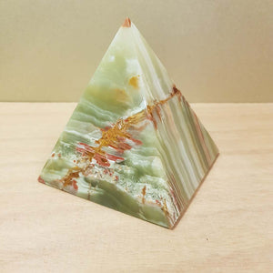 Banded Calcite aka Marble Onyx Pyramid