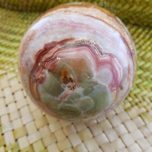 Banded Calcite aka Marble Onyx Sphere