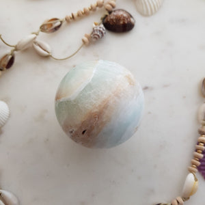 Caribbean Blue Calcite Sphere