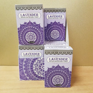 Lavender Backflow Incense Cones (Sacred Tree. pack of 14)